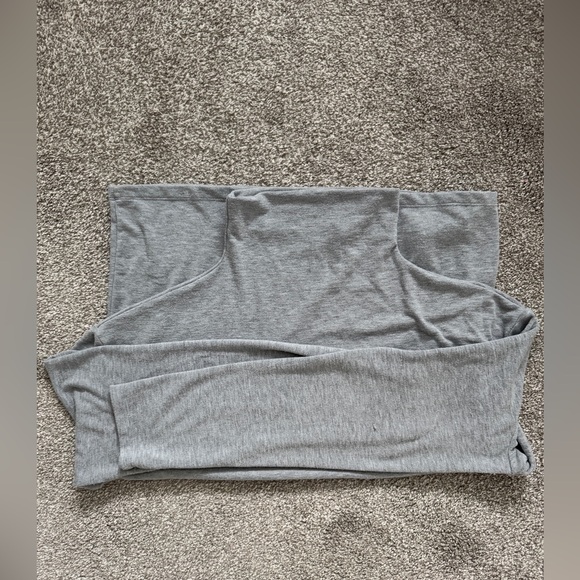 ARITZIA WILFRED FREE Lounge Mockneck Long Sleeve Light Grey Size Large - Picture 11 of 11